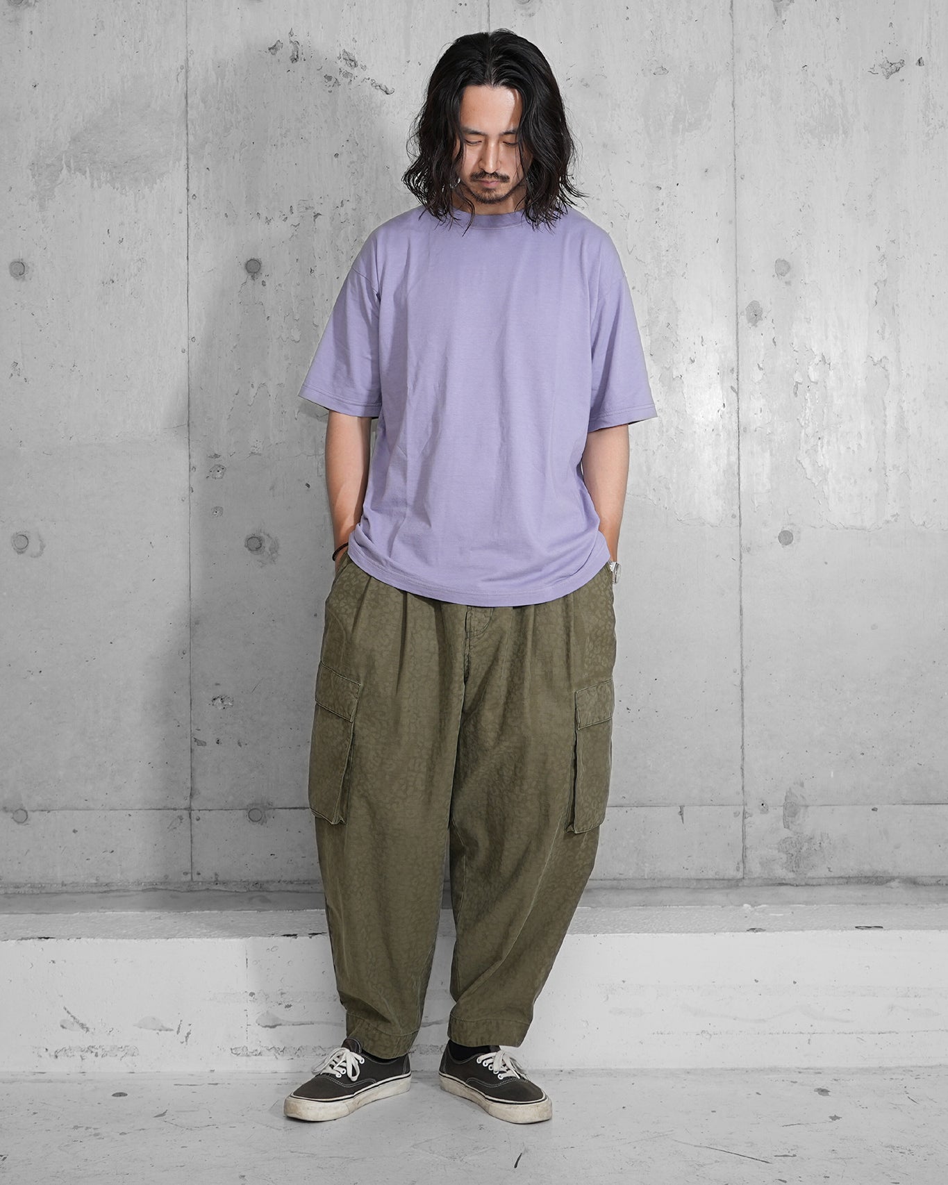 PLEATED CARGO TROUSERS / mù_lab.#005