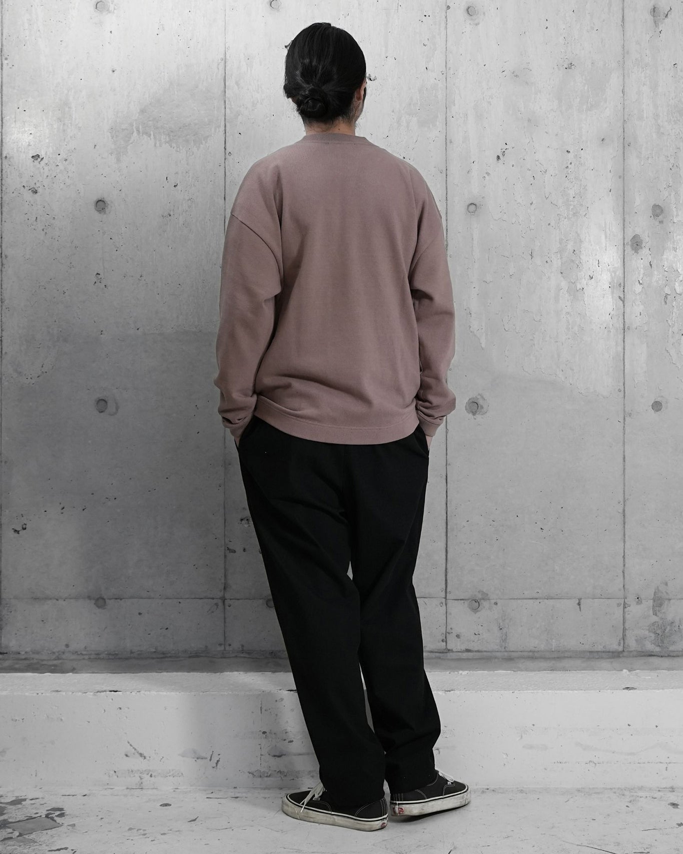 HIGH NECK LONG SLEEVE T/SMOKY PINK