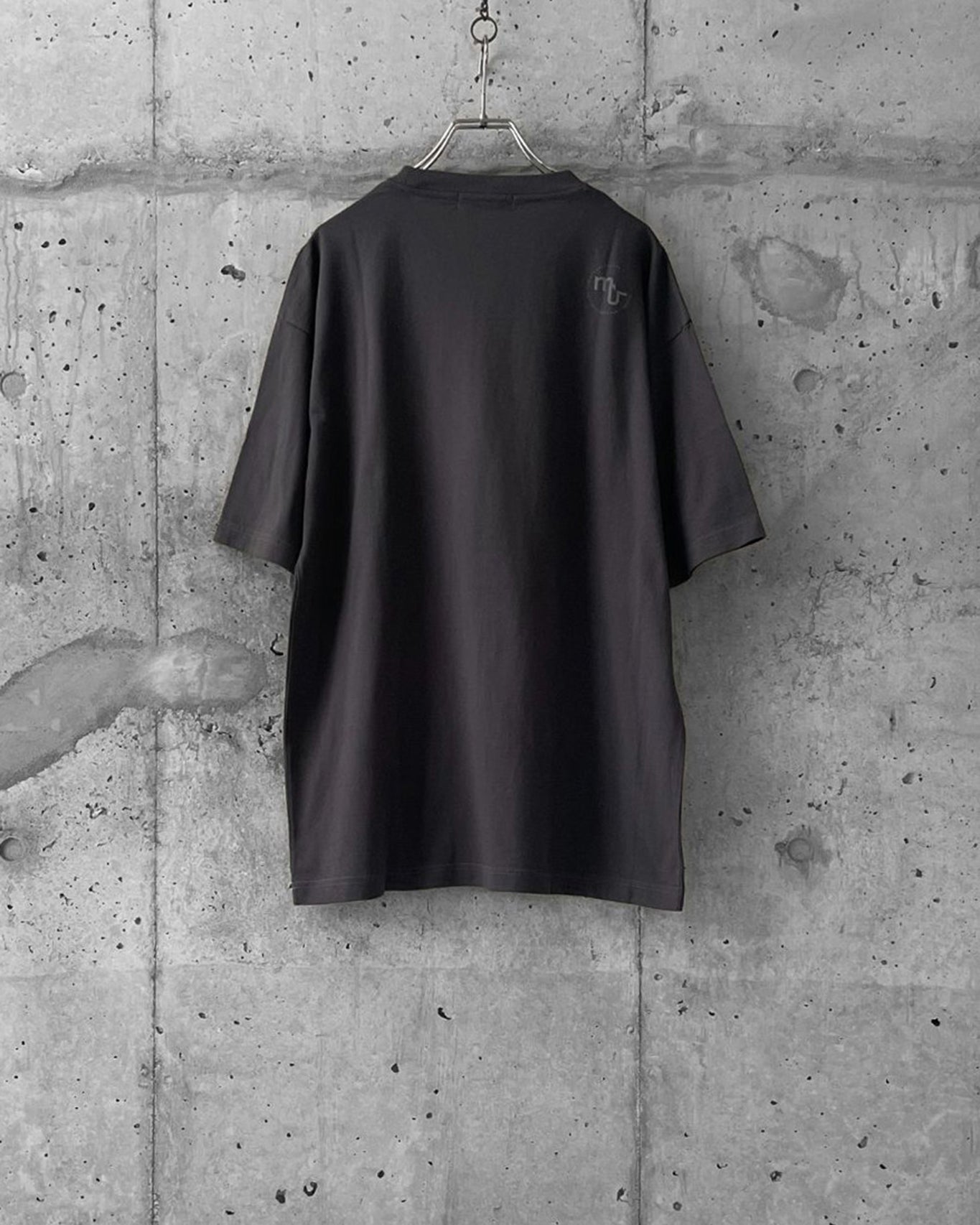 GARMENT DYED COTTON RAYON T / CHARCOAL