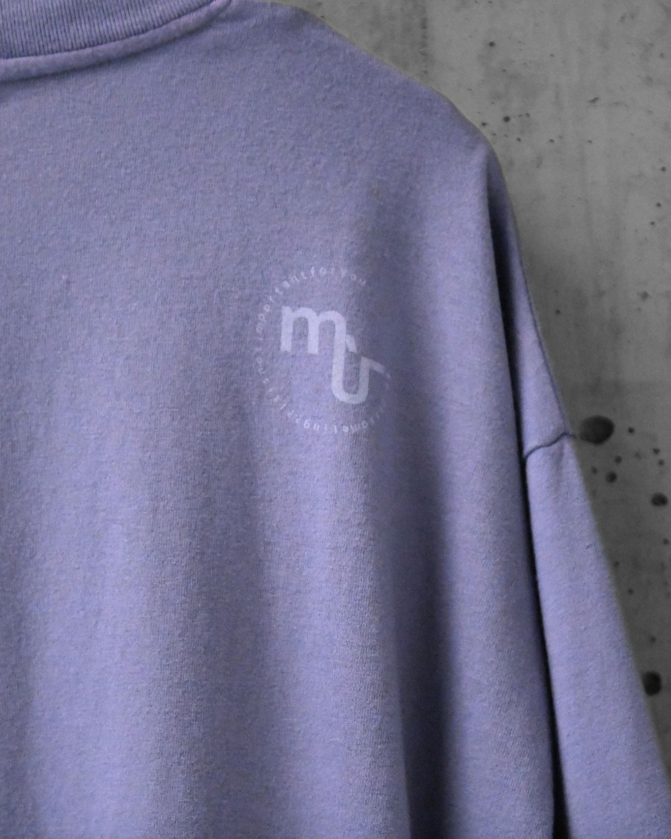 GARMENT DYED COTTON RAYON T / LILAC