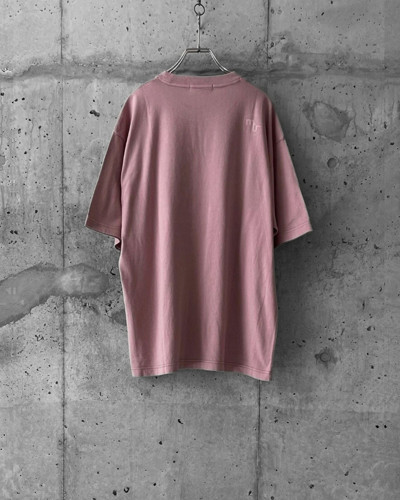GARMENT DYED COTTON RAYON T / SMOKY PINK