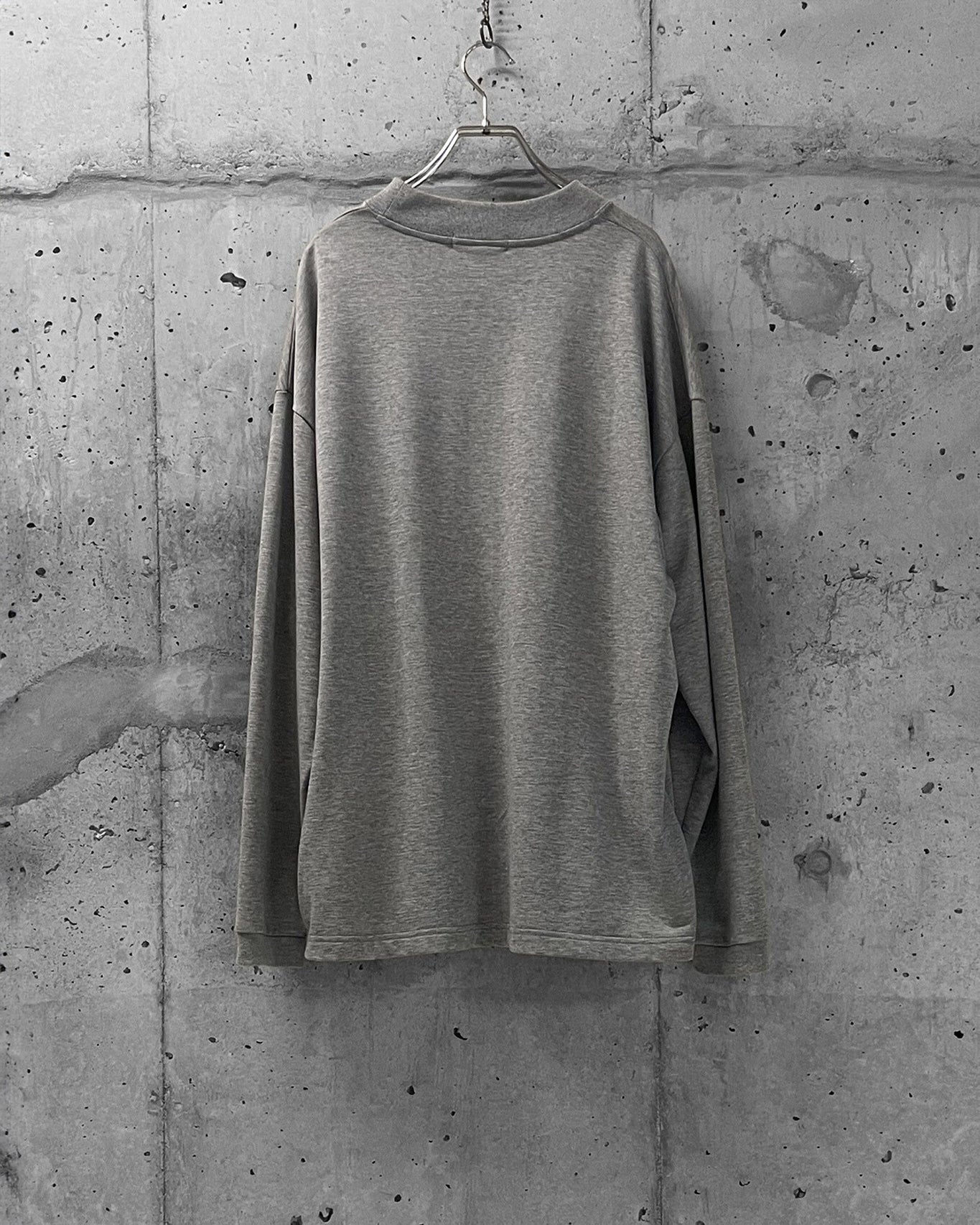 HIGH NECK LONG SLEEVE T / LOOP BACK