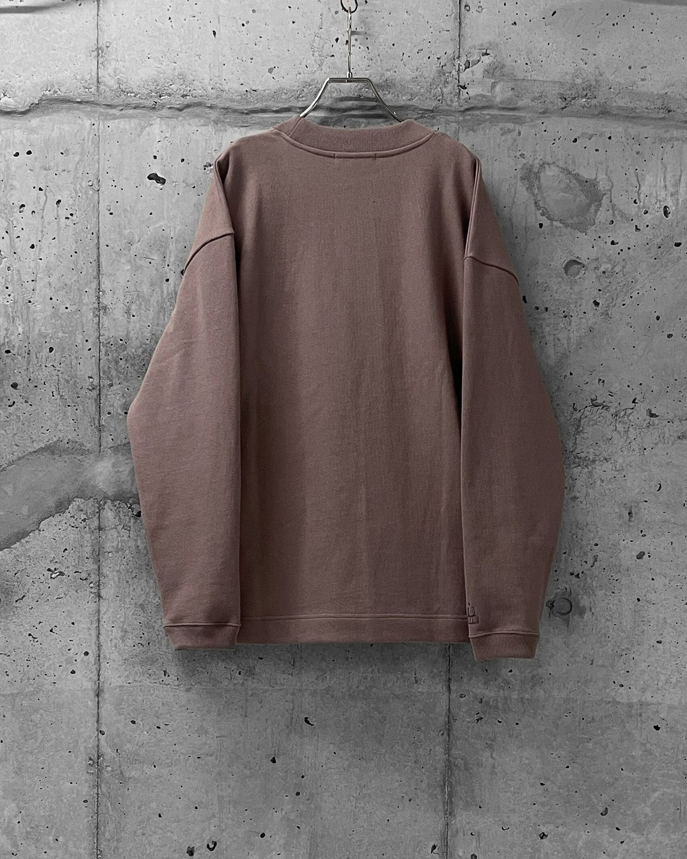 HIGH NECK LONG SLEEVE T/SMOKY PINK