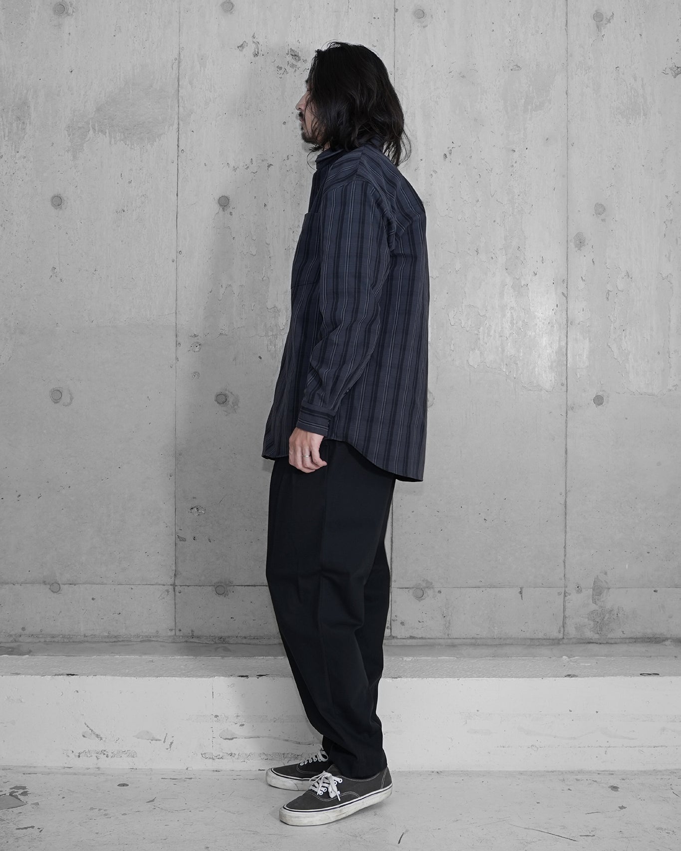 OVERSIZE SHIRT JACKET / HIDDEN CHECK