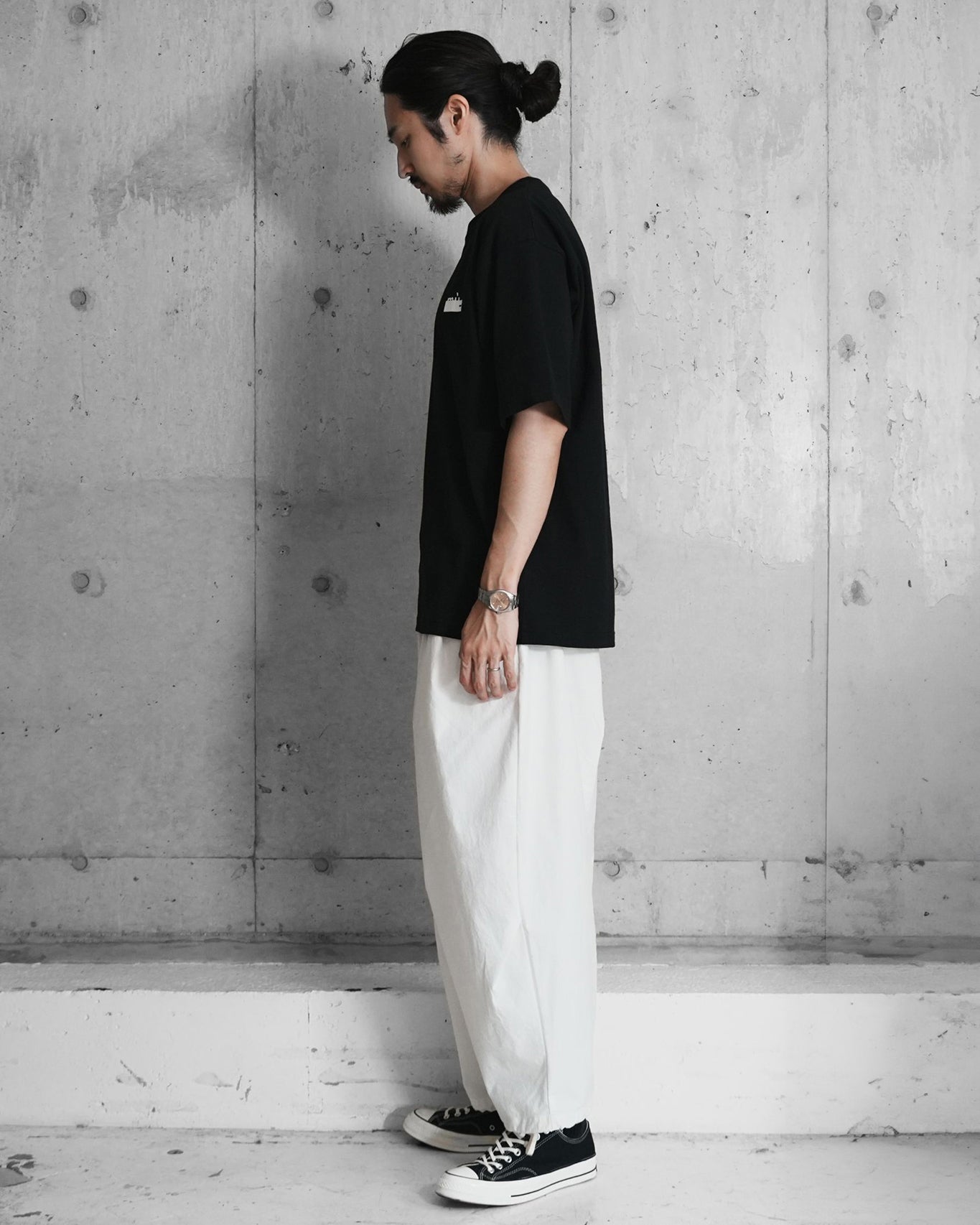 SHORT SLEEVE PRINT T / BLACK