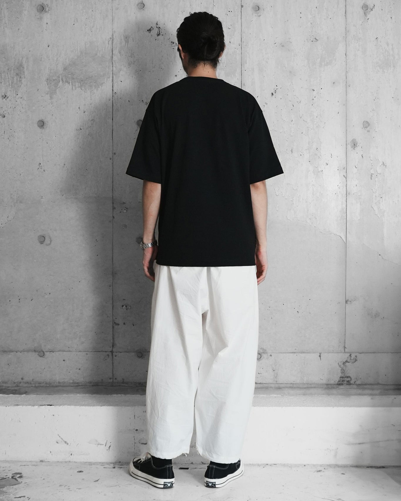 SHORT SLEEVE PRINT T / BLACK