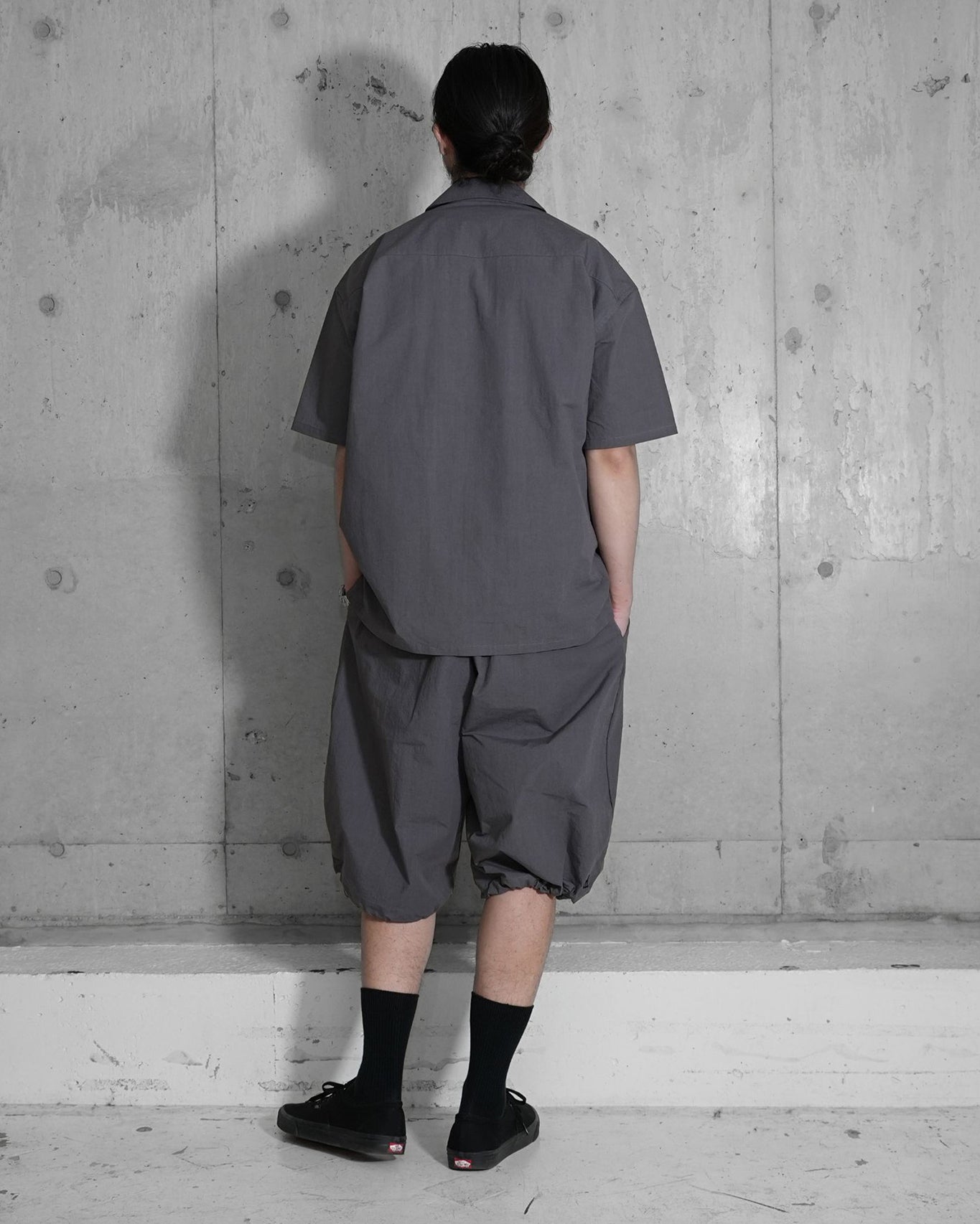 OVERSIZE SHORT SLEEVE SHIRT / GREY
