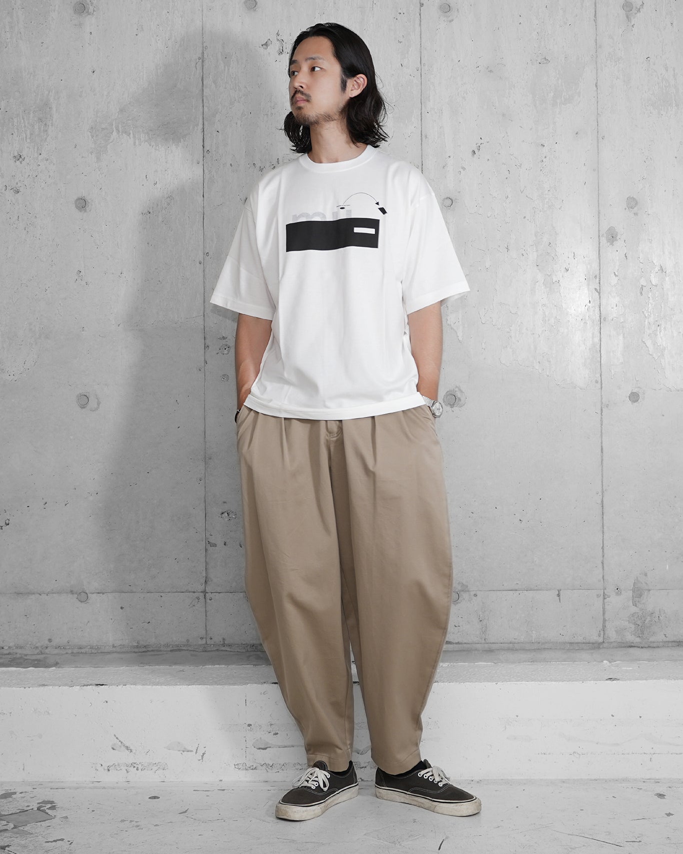SHORT SLEEVE PRINT T / WHITE