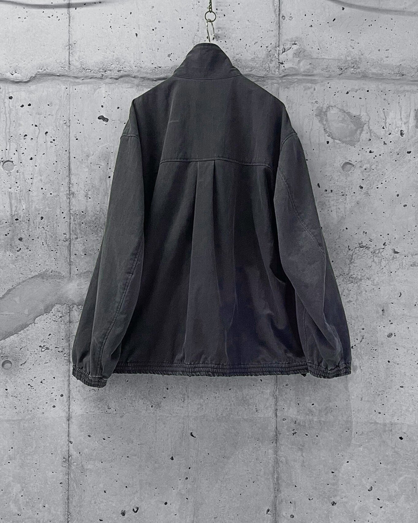 GREYSCALE STAND COLLAR BLOUSON / mù_lab.#002