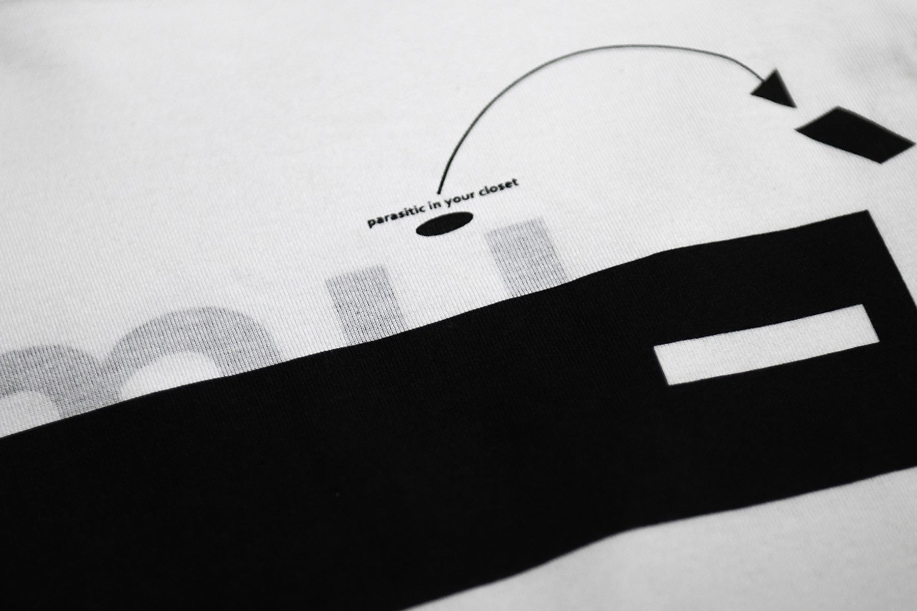 T.japan プリントスリーブクロップドtee ホワイト T.japan プリントスリーブクロップドtee ホワイト