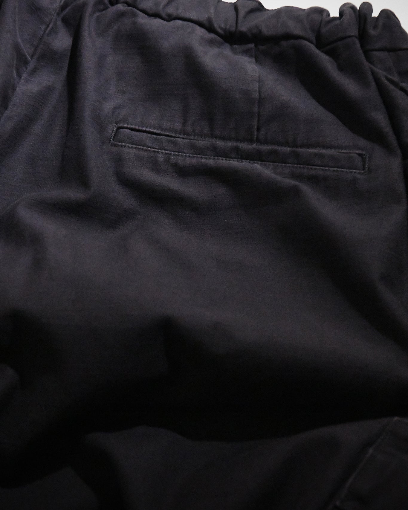 PLEATED CARGO TROUSERS / BLACKBERRY