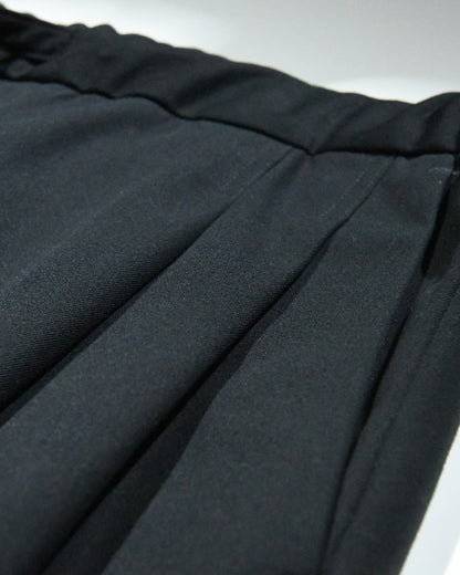 EASY TROUSERS（イージートラウザース） BLACK | mù_