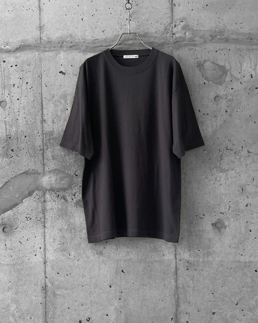 GARMENT DYED COTTON RAYON T / CHARCOAL