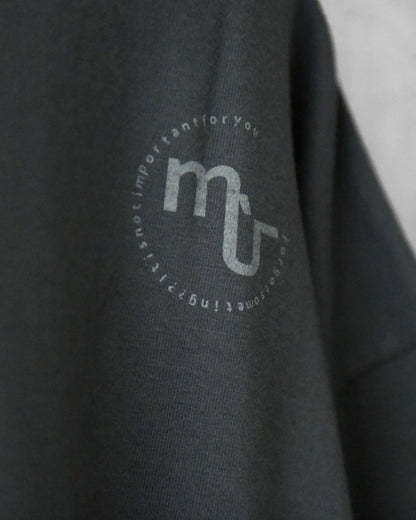 GARMENT DYED COTTON RAYON T / CHARCOAL