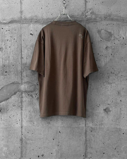 GARMENT DYED COTTON RAYON T / MOCHA