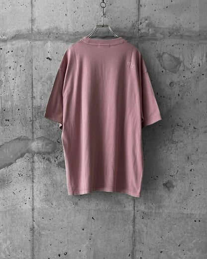 GARMENT DYED COTTON RAYON T / SMOKY PINK