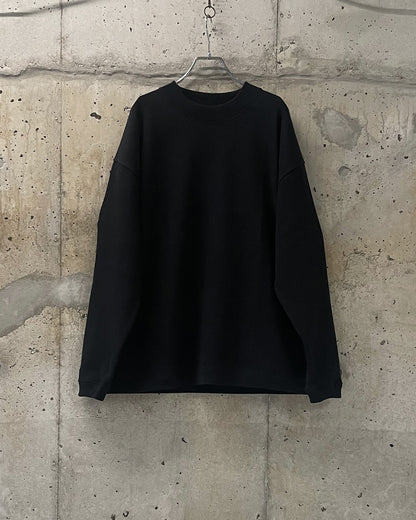 HIGH NECK LONG SLEEVE T / BLACK