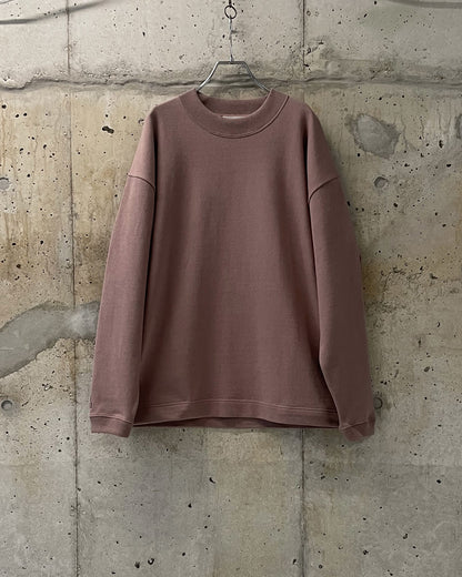 HIGH NECK LONG SLEEVE T / SMOKY PINK