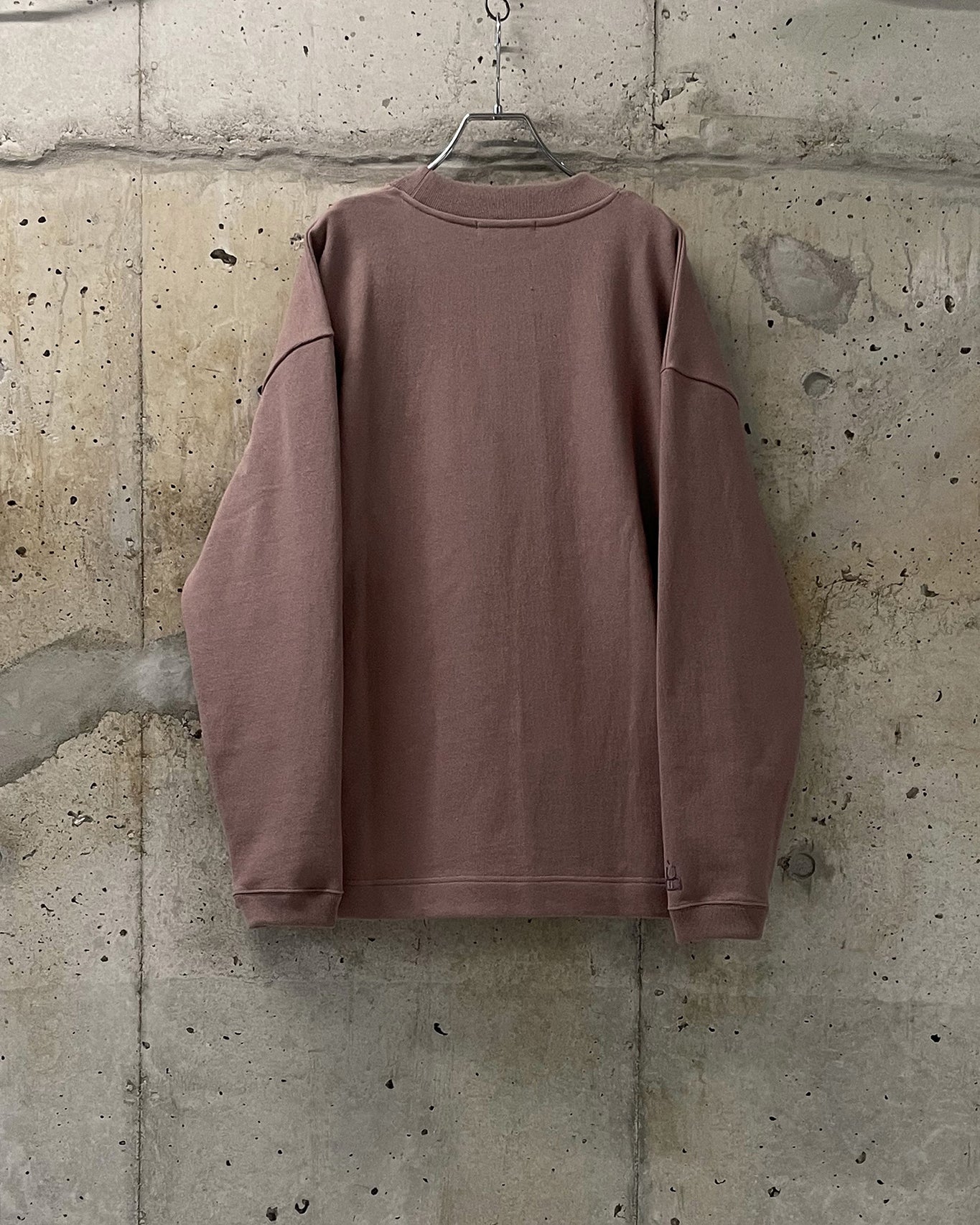 HIGH NECK LONG SLEEVE T / SMOKY PINK