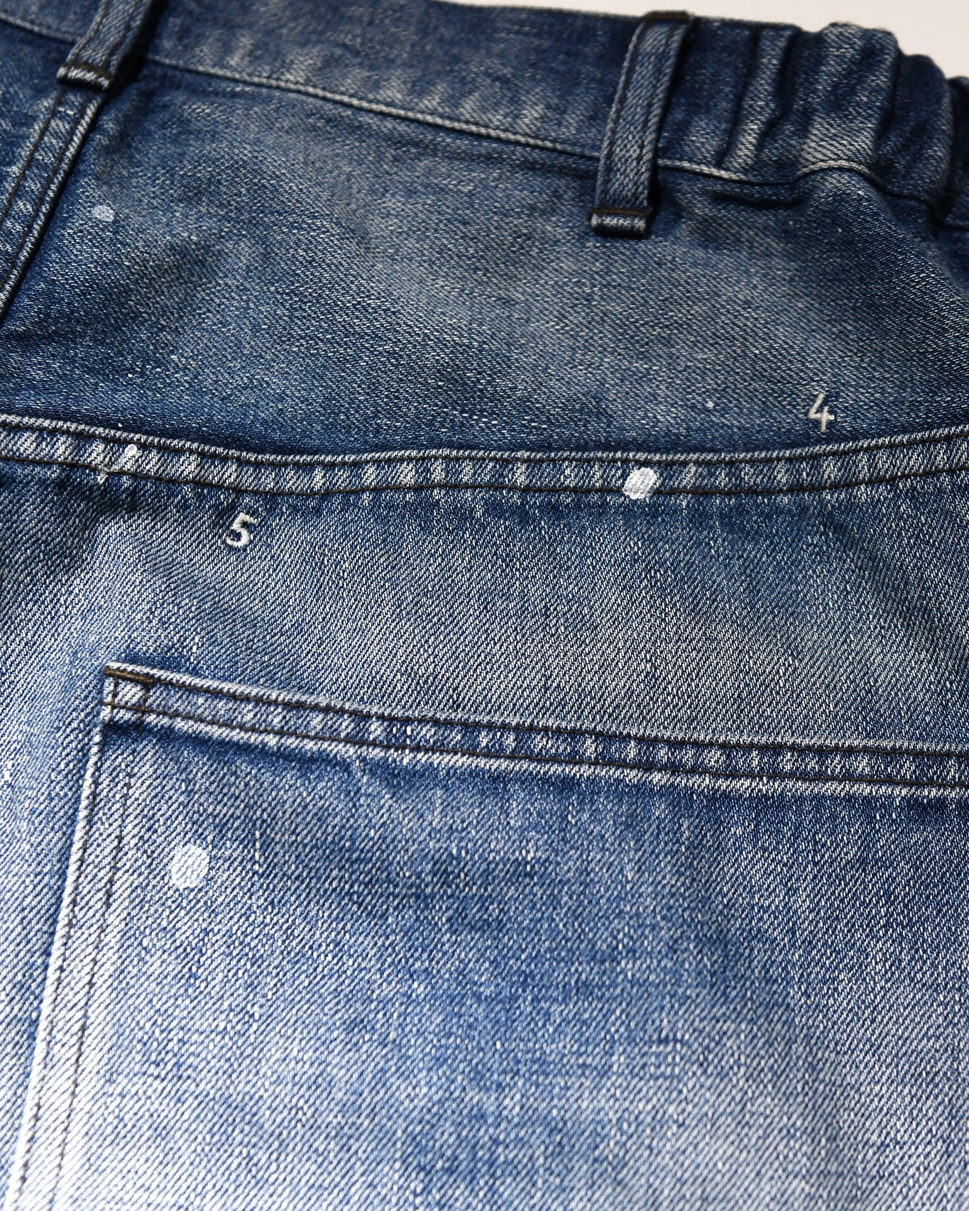 WIDE TAPERED DENIM TROUSERS mù_lab.#007 | 日常に馴染む上品な