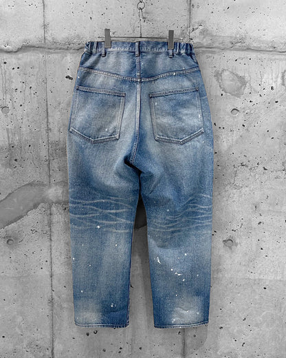 【受注生産】WIDE TAPERED DENIM TROUSERS / mù_lab.#007