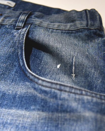 【受注生産】WIDE TAPERED DENIM TROUSERS / mù_lab.#007