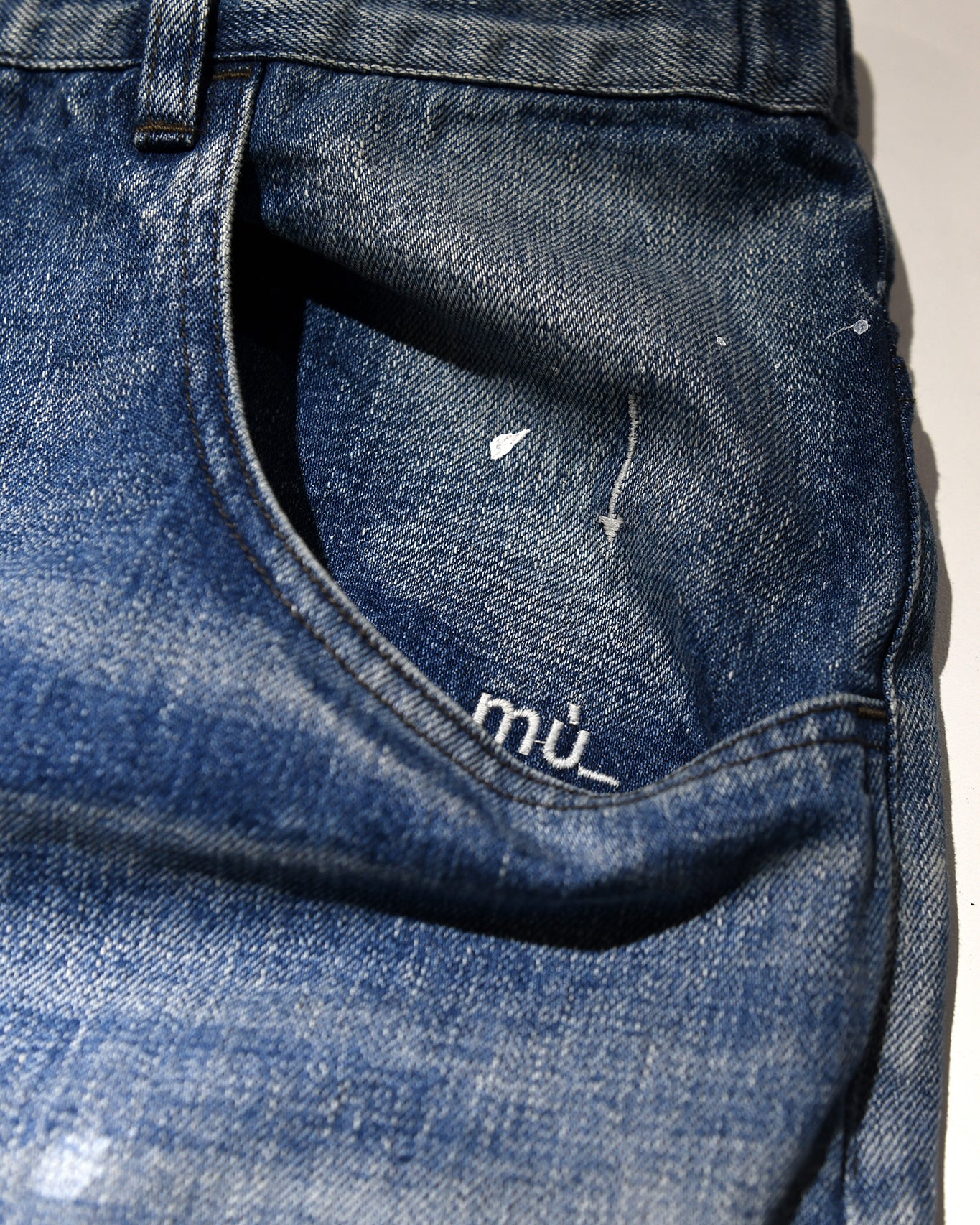 【受注生産】WIDE TAPERED DENIM TROUSERS / mù_lab.#007