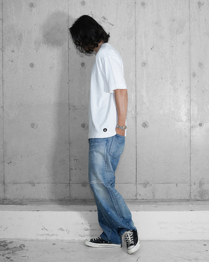 【受注生産】WIDE TAPERED DENIM TROUSERS / mù_lab.#007