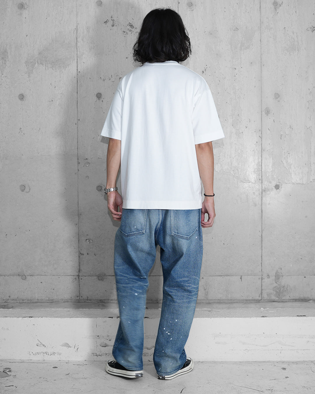 【受注生産】WIDE TAPERED DENIM TROUSERS / mù_lab.#007