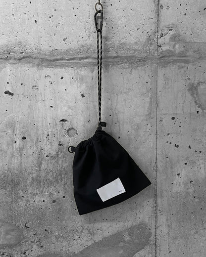 DRAWSTRING MINI BAG / BLACK