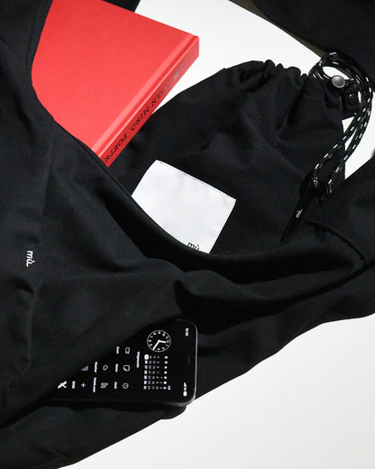 DRAWSTRING MINI BAG / BLACK