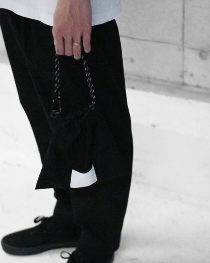 DRAWSTRING MINI BAG / BLACK