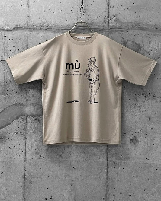 SHORT SLEEVE PRINT T / SAND BEIGE