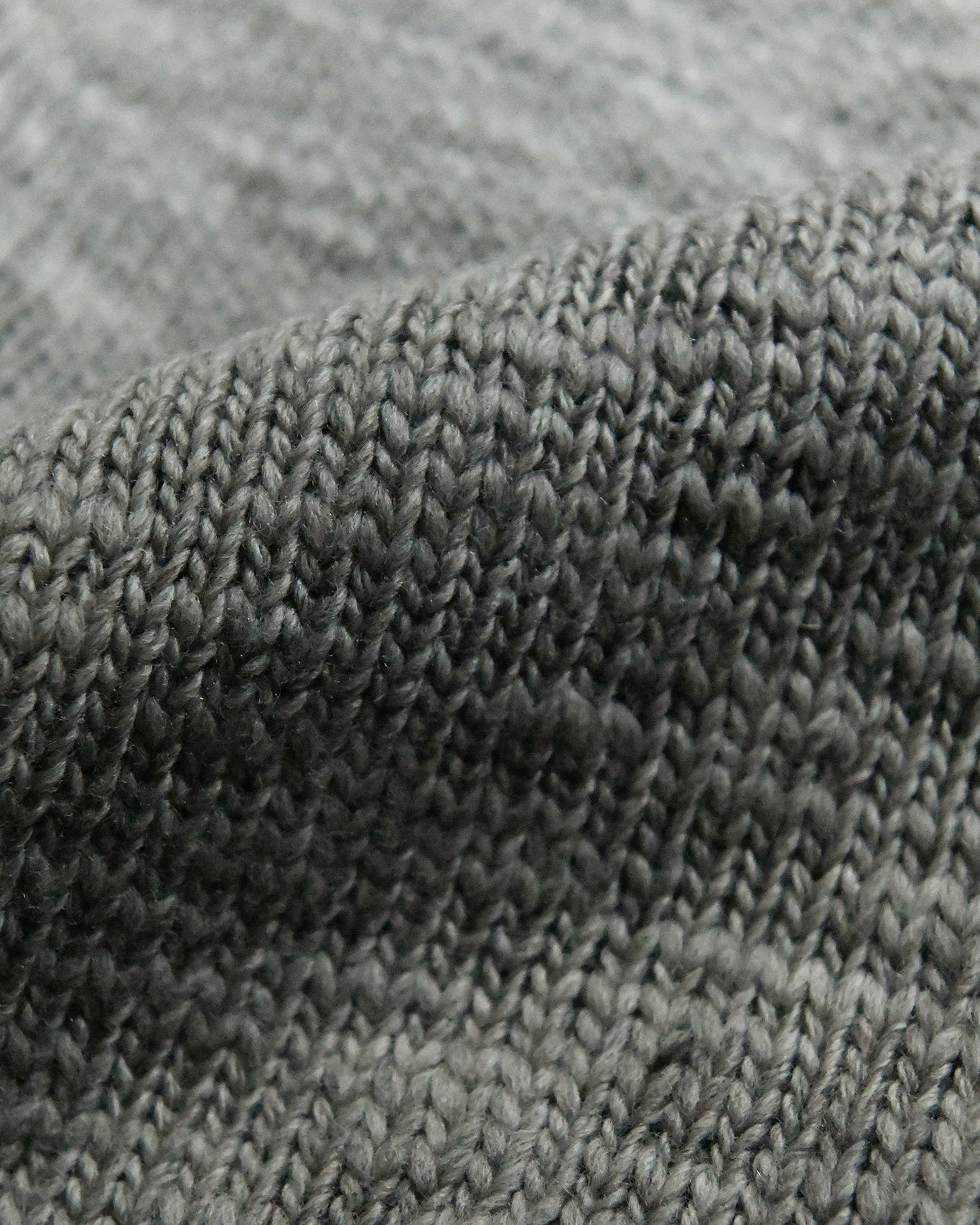 SLUB YARN MESH LOGO KNIT