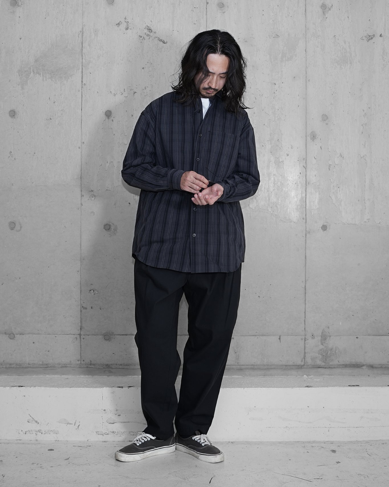 OVERSIZE SHIRT JACKET / HIDDEN CHECK