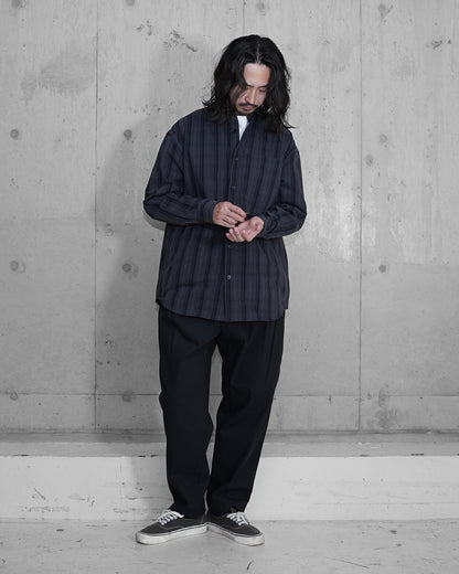 OVERSIZE SHIRT JACKET / HIDDEN CHECK