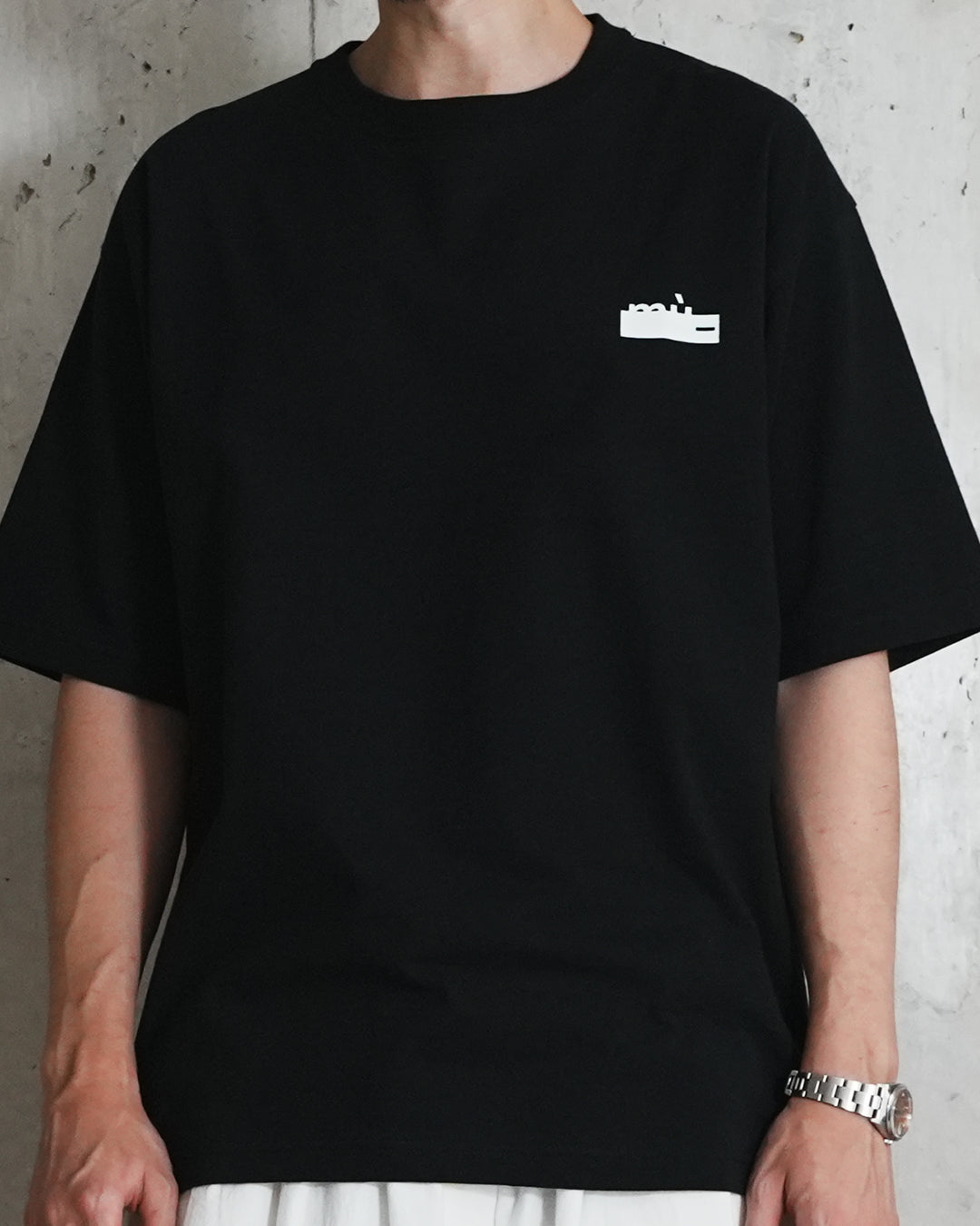 SHORT SLEEVE PRINT T / BLACK