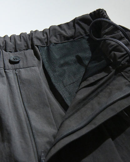 STAIR PLEATS SHORT TROUSERS / GREY