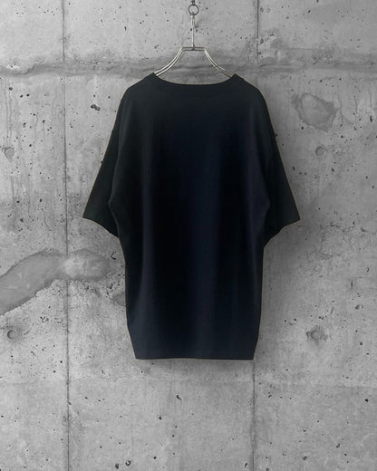 SHORT SLEEVE PRINT T / BLACK