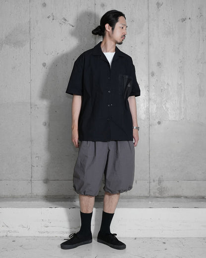 OVERSIZE SHORT SLEEVE SHIRT / BLACK