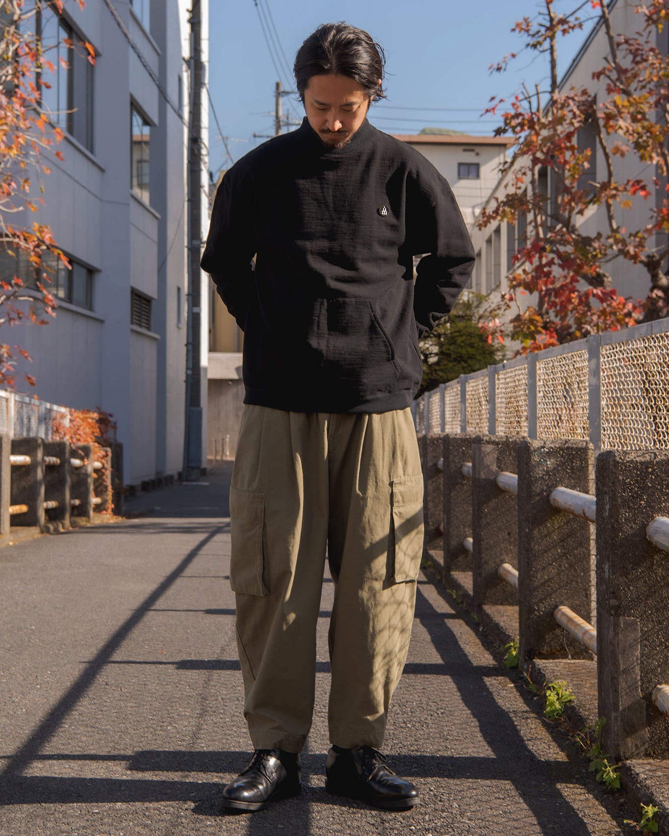 HIGH NECK SWEAT SHIRT /  SUPIMA COTTON LOOP BACK