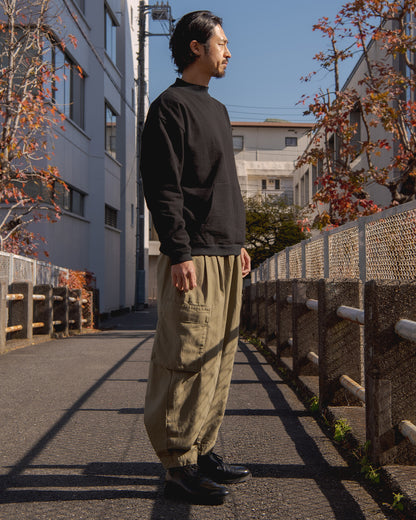 HIGH NECK SWEAT SHIRT /  SUPIMA COTTON LOOP BACK