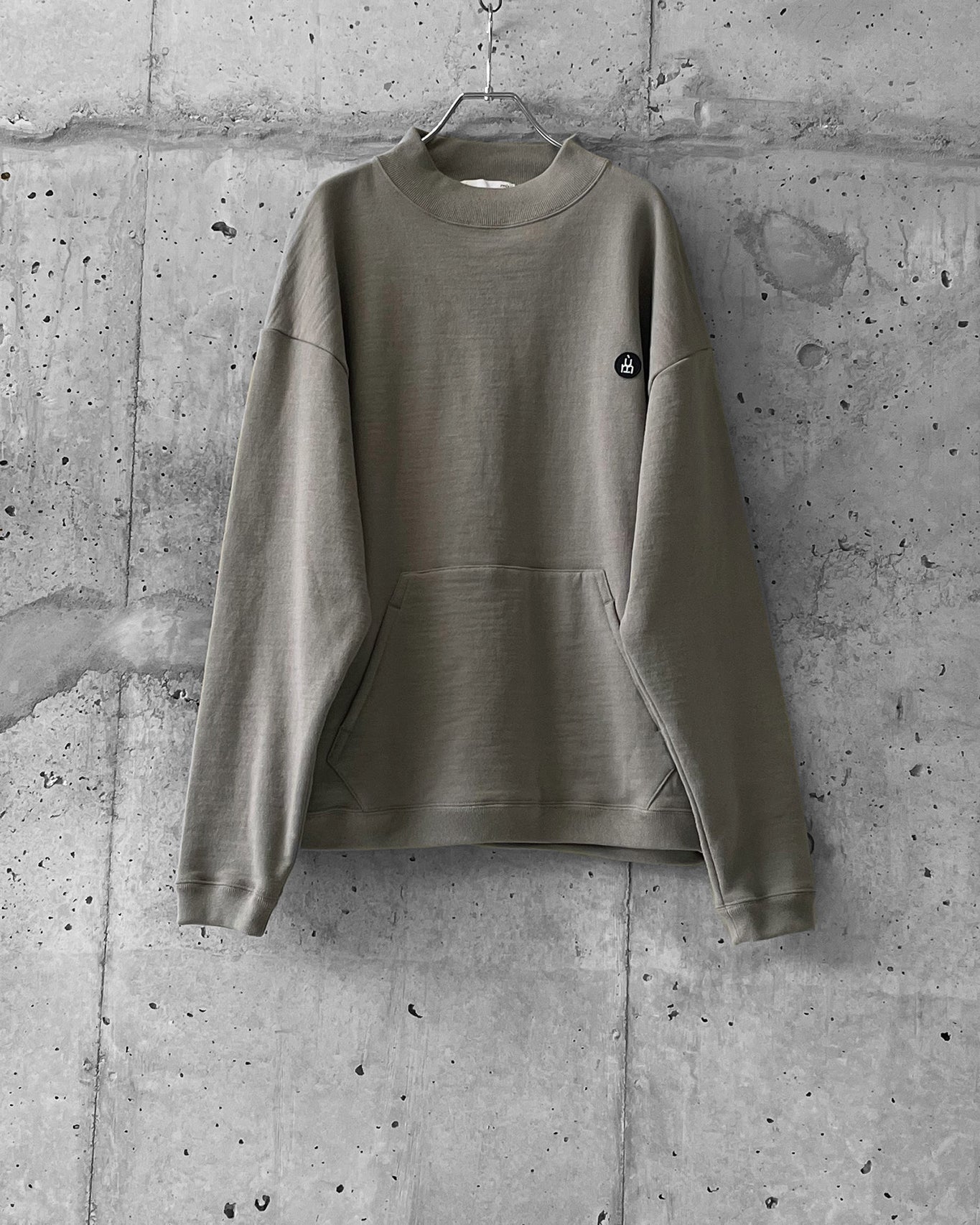 HIGH NECK SWEAT SHIRT / SUPIMA COTTON LOOP BACK