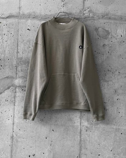 HIGH NECK SWEAT SHIRT / SUPIMA COTTON LOOP BACK