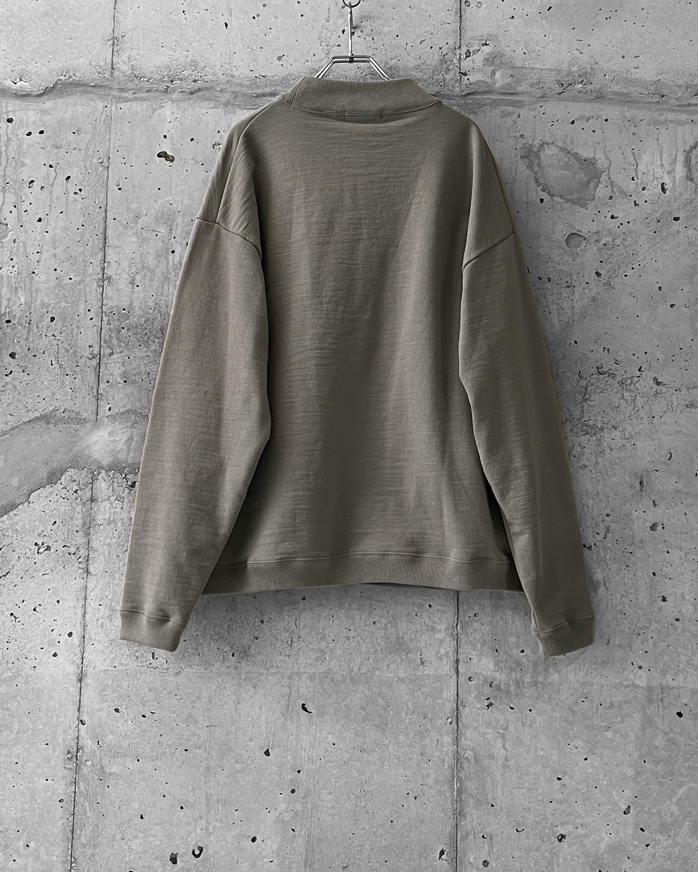 HIGH NECK SWEAT SHIRT / SUPIMA COTTON LOOP BACK