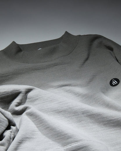 HIGH NECK SWEAT SHIRT / SUPIMA COTTON LOOP BACK