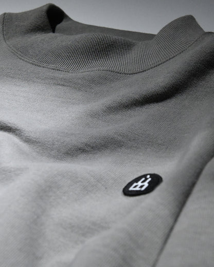 HIGH NECK SWEAT SHIRT / SUPIMA COTTON LOOP BACK