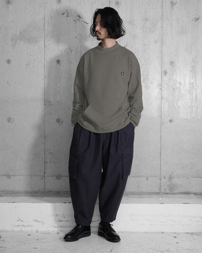 HIGH NECK SWEAT SHIRT / SUPIMA COTTON LOOP BACK