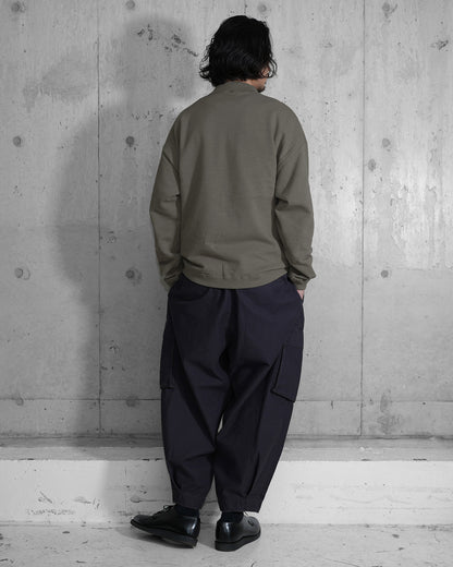 HIGH NECK SWEAT SHIRT / SUPIMA COTTON LOOP BACK
