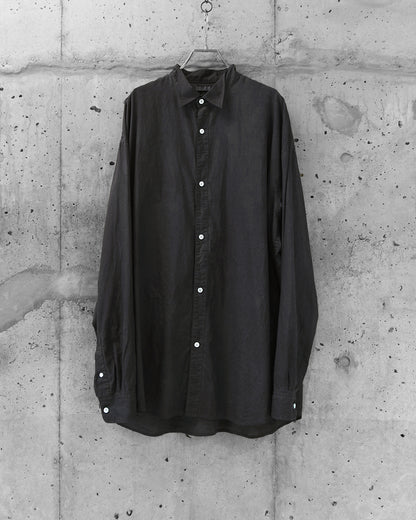 BOTCHED DYE WING COLLAR SHIRT